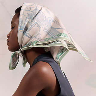 Concours d'Etriers Remix double face scarf 70 - Pink